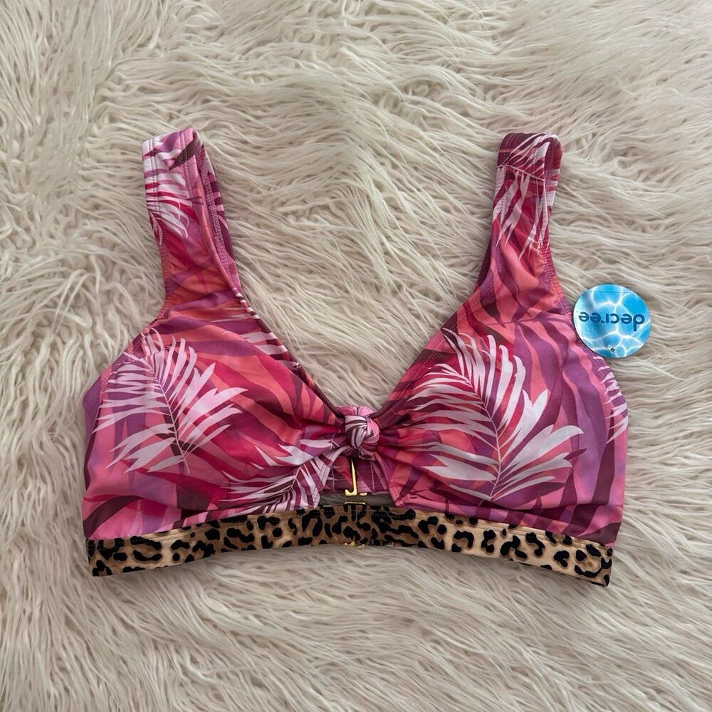 Decree Swim Bikini Top Pink Size 0X